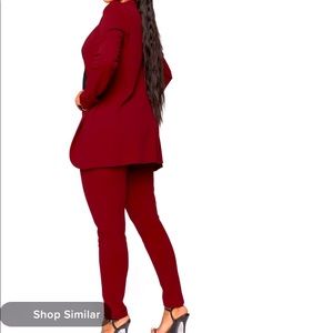 Cute Burgundy 2 piece outfit.